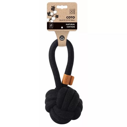 M-PETS Seilball mit Ohren 6,5 cm schwarz