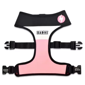 Dashi Stripes Pink&Black Doppelseitiges Geschirre
