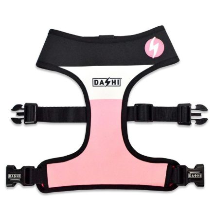 Dashi Stripes Pink&Black Doppelseitiges Geschirre