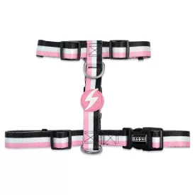 Dashi Stripes Rosa&Schwarz H-Geschirre