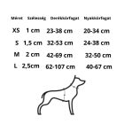 Dashi Stripes Orange&Black H-Geschirre L(2,5cmx62-107cmx40-67cm)