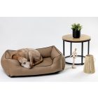 NRDOGS Lux Braun Hundebett + Geschenk Hundedecke