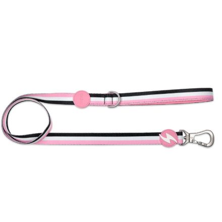 Dashi Stripes Rosa&Schwarz Leine L (2,5cmx120cm)