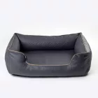 NRDOGS Lux Grau Hundebett + Geschenk Hundedecke