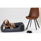 NRDOGS Lux Grau Hundebett + Geschenk Hundedecke