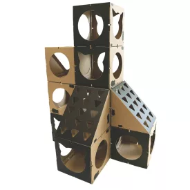   NRCATS Torre PlayCube – Moduláris macskaház (12 részes szett)