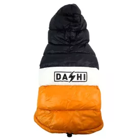   Dashi Stripes Orange&Schwarz Hundemantel L (36 cm Rückenlänge)