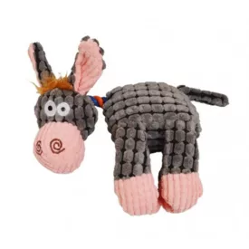 Plüss szamár hanggal 24 cm