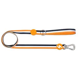 Dashi Stripes Orange&Schwarz Leine