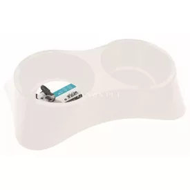 M-PETS Doppelschüssel 2x800ml weiß
