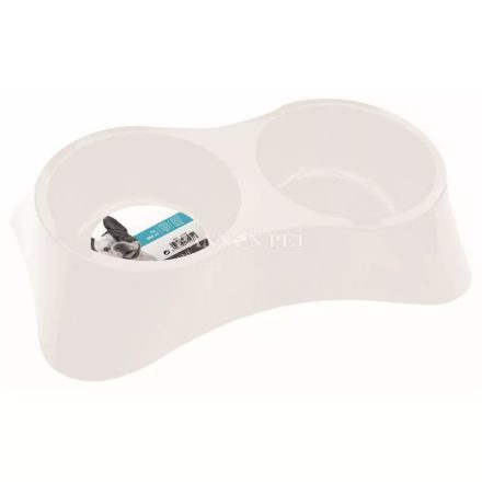 M-PETS Doppelschüssel 2x800ml weiß