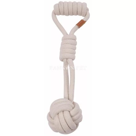 M-PETS Seilball mit Griffen 36cm weiß