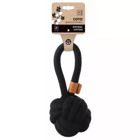 M-PETS Seilball mit Ohren 11cm schwarz