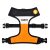 Dashi Stripes Orange&Schwarz Doppelseitiges Geschirre