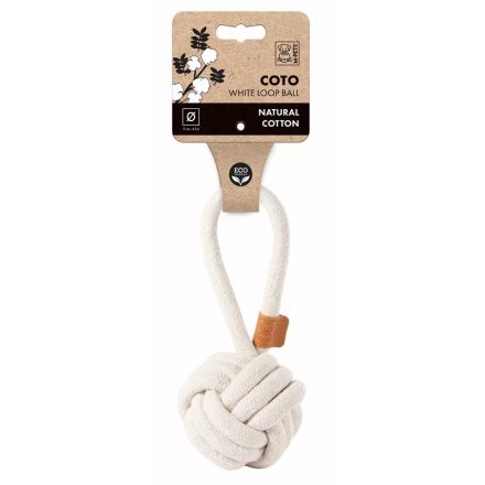 M-PETS Seilball mit Ohren 11cm weiß