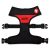 Dashi Stripes Rot&Schwarz Doppelseitiges Geschirre M (48-62cmx34cm)