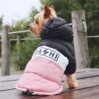 Dashi Stripes Pink&Schwarz Hundemantel