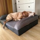 Premium Hundebett Soft Magic Grey