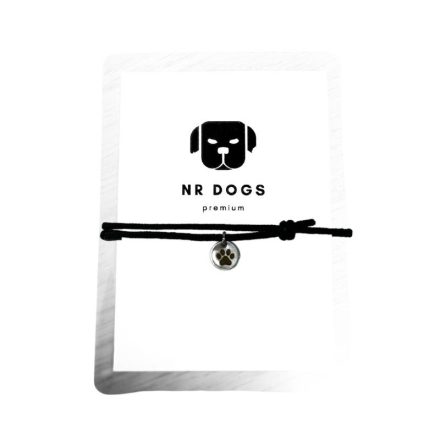 NRDOGS Fußabdruck Armband Schwarz