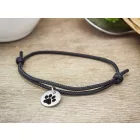 NRDOGS Fußabdruck Armband Schwarz
